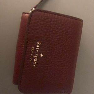 Maroon/Wine Mini Kate Spade Wallet